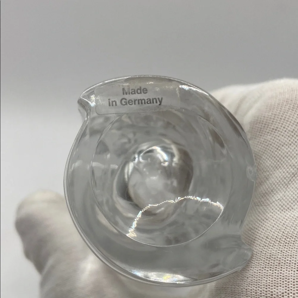Vintage Cut Crystal Spiral Bud Rose Vase Made In Germany